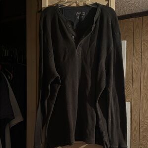 St. John's Bay Charcoal Waffle Henley